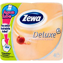 Zewa Deluxe Aqua Tube Cashmere Peach parfémovaný toaletní papír 3 vrstvý 150 útržků 4 kusy