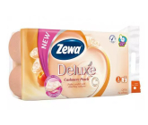 Zewa Deluxe Aqua Tube Kaszmirowy Brzoskwiniowy perfumowany papier toaletowy 150 arkuszy 3-warstwowy 8 sztuk, rolka, którą możesz spłukać