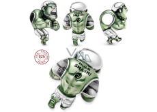 Charm Srebrna 925 Marvel The Avengers, Hulk, koralik na bransoletkę