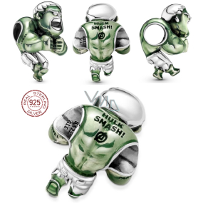 Charm Srebrna 925 Marvel The Avengers, Hulk, koralik na bransoletkę
