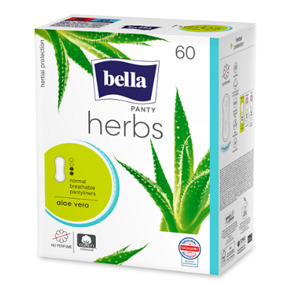 Bella Herbs Aloe vera slipové vložky 60 kusů