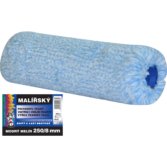 BARVY A LAKY HOSTIVAŘ Uni Modrý melír uniwersalny wałek do malowania dla uchwytu 8 mm, 250 mm