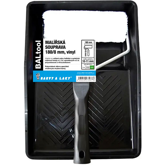 BARVY A LAKY HOSTIVAŘ Wałek malarski z uchwytem i wanienką, 180 mm