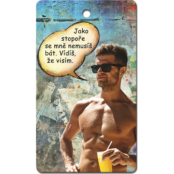 Bohemia Gifts Aromatyczna karta zapachowa do samochodu Jako stopař 11 x 6,3 cm