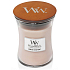 WoodWick Vanilla & Sea Salt - Vanilka a mořská sůl vonná svíčka s dřevěným knotem a víčkem sklo střední 275 g