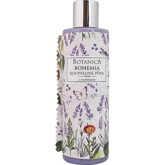 Bohemia Gifts Botanica Lawenda z oliwą z oliwek, ekstraktem z ziół i aktywnym składnikiem jogurtu kąpielowa piana 250 ml