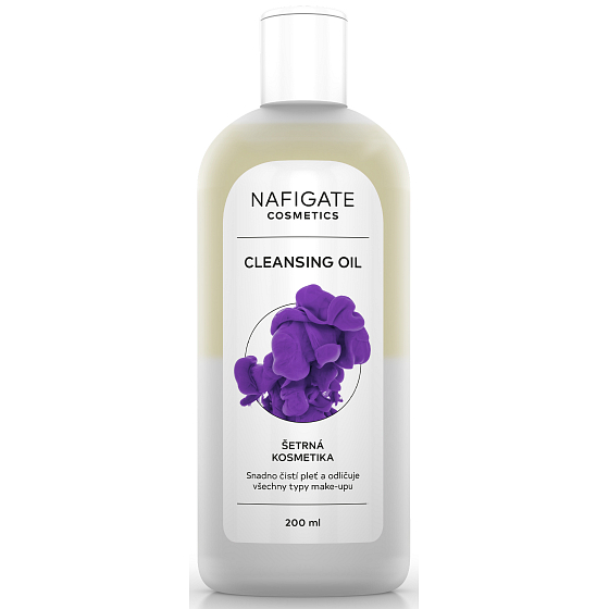 Nafigate Cosmetics Cleansing Oil dvoufázový odličovací olej, čistí pleť a odličuje všechny typy make-upu 200 ml