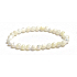 Bransoletka elastyczna z naturalnego kamienia, perełka 6 mm / 16 - 17 cm, symbol kobiecości