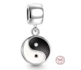 Zawieszka ze srebra 925 Yin i Yang, charms do bransoletki symbol