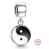 Zawieszka ze srebra 925 Yin i Yang, charms do bransoletki symbol