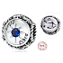 Zawieszka ze srebra próby 925 Znak zodiaku Waga, cyrkonie sześcienne, koralik do bransoletki
