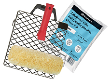 Spokar Plus żółtozielony wałek do malowania, 250 mm + uchwyt, folia, kratka