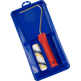 Spokar Nylon wałek podłogowy do malowania z uchwytem i miską, 100 mm