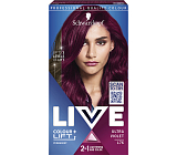 Schwarzkopf Live Colour + Lift farba do włosów Ultra fioletowa L76, 60 ml