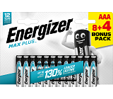 Energizer Baterie Max Plus AAA mikrotužková baterie, 8+4 ks
