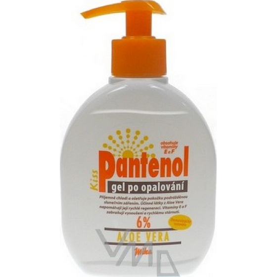 Mika Pantenol 6% s Aloe Vera gel po opalování 300 ml s pumpičkou