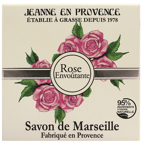 Jeanne en Provence Rose Envoutante - Zachwycające róże twarde mydło toaletowe 100 g
