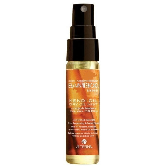 Alterna Bamboo Smooth Kendi Dry Oil Mist suchý olejový sprej pro lesk a proti krepatění 25 ml Mini