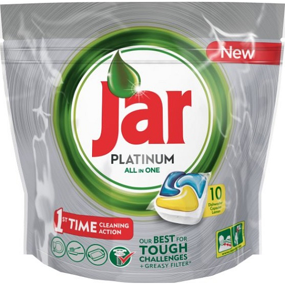 Jar Platinum All in One Lemon Kapsle do myčky nádobí 10 kusů