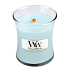 WoodWick Pure Comfort - Čistota a pohodlí vonná svíčka s dřevěným knotem a víčkem sklo malá 85 g
