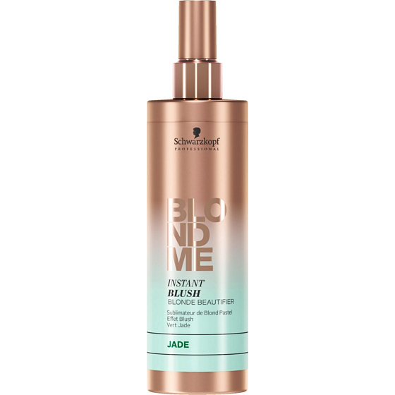 Schwarzkopf Professional BlondMe Instant Blush Blonde Beautifier Jade tónovací sprej pro blond vlasy 250 ml