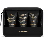 Grace Cole GC Homme żel pod prysznic 50 ml + szampon 50 ml + piana do kąpieli 100 ml + kosmetyczka, zestaw kosmetyków dla mężczyzn