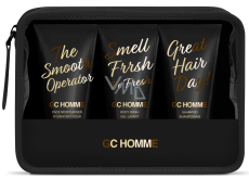Grace Cole GC Homme żel pod prysznic 50 ml + szampon 50 ml + piana do kąpieli 100 ml + kosmetyczka, zestaw kosmetyków dla mężczyzn