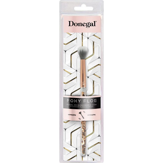 Donegal Foxy Floe Eyeshadow Blending Brush kosmetický štětec se syntetickými sametovými štětinami na rozjasňovač 16 cm