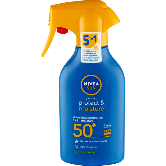 Nivea Sun Protect & Moisture OF50 hydratační sprej na opalování 270 ml