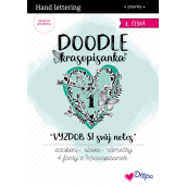 Ditipo Krasopísanka Doodle - Udekoruj swój notes 1 przedtiskana czeska słowa do ćwiczeń 36 stron