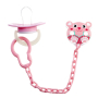 Baby Farlin Pacifier Clip řetízek na šidítko Myška růžová pro děti 0+ měsíců