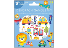 Naklejki dekoracyjne Transport 13 x 15,5 cm 25 sztuk