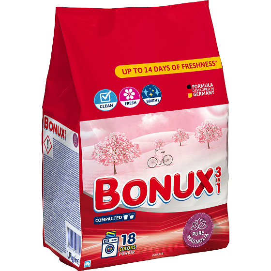 Bonux proszek do prania Color Pure Magnolia 1,17 kg, 18 dawek