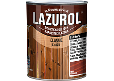 Lazurol Classic S1023 cienkowarstwowa lazura do drewna z zawartością olejów, 0080 mahoń, 750 ml