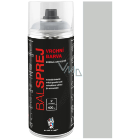 BALsprej Vrchní univerzální akrylový sprej RAL 7035 Šedá světlá 400 ml BALsprej Vrchní univerzální akrylový sprej RAL 7035 Šedá světlá 400 ml