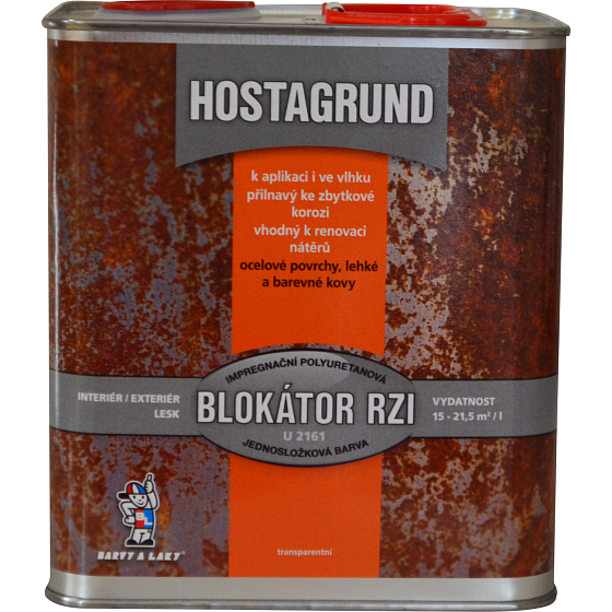 Hostagrund U2161 blokátor rdzy podstawowy kolor na metal, 2,5 l
