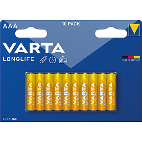 Varta Longlife AAA alkaliczne baterie, 10 szt.