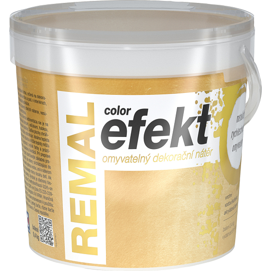 REMAL Color Efekt omyvatelná dekorační barva, 0950 złoty, 400 g