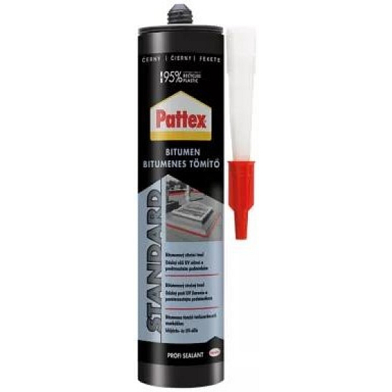 PATTEX Bitumiczny uszczelniacz dachowy, czarny, 280 ml