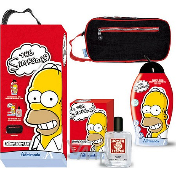 The Simpsons Sprchový gel 250 ml + toaletní voda 50 ml + taštička, dárková kazeta
