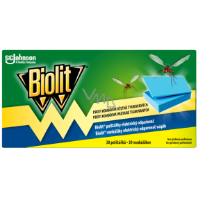 Biolit Poduszki do elektrycznego odstraszacza komarów uzupełnienie 30 sztuk