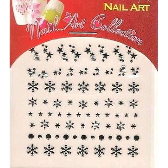 Nail Art samolepicí nálepky na nehty 3DS16B 1 aršík