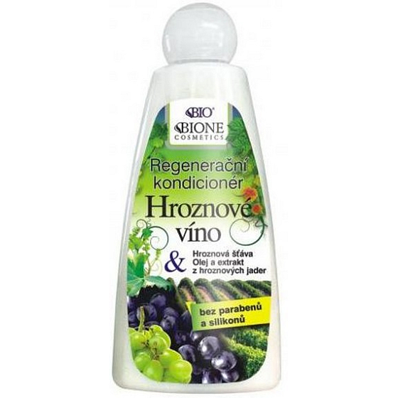 Bione Cosmetics Hroznové víno regenerační kondicionér pro všechny typy vlasů 260 ml