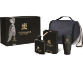 Trussardi Black Extreme toaletní voda pro muže 50 ml + sprchový gel 100 ml + toaletní taška, dárková sada