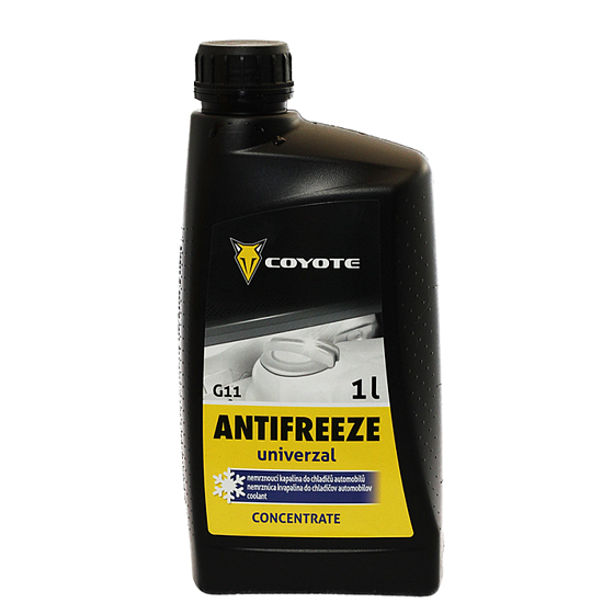 Coyote Antifreeze G11 Uniwersalna skoncentrowana ciecz chłodząca do chłodnic samochodowych 1 l