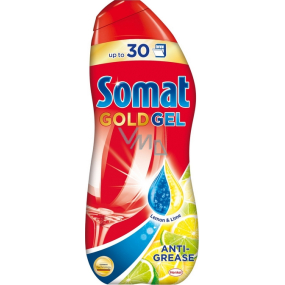 Somat Gold Gel Anti-Grease Lemon & Lime gel na automatické mytí nádobí 30 myček 600 ml