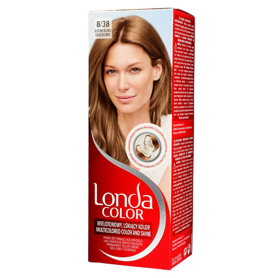Londa Color farba do włosów 8/38 Blond beżowy