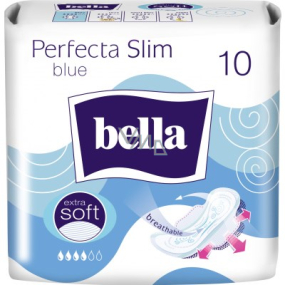Bella Perfecta Slim Blue ultracienkie wkładki higieniczne z skrzydełkami 10 sztuk Bella Perfecta Slim Blue ultracienkie wkładki higieniczne z skrzydełkami 10 sztuk