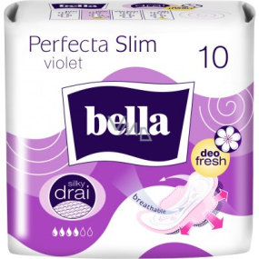 Bella Perfecta Slim Violet ultracienkie wkładki higieniczne z skrzydełkami 10 sztuk