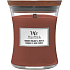 WoodWick Smoked Walnut & Maple - Pečené vlašské ořechy a javorový sirup vonná svíčka s dřevěným knotem a víčkem sklo střední 275 g